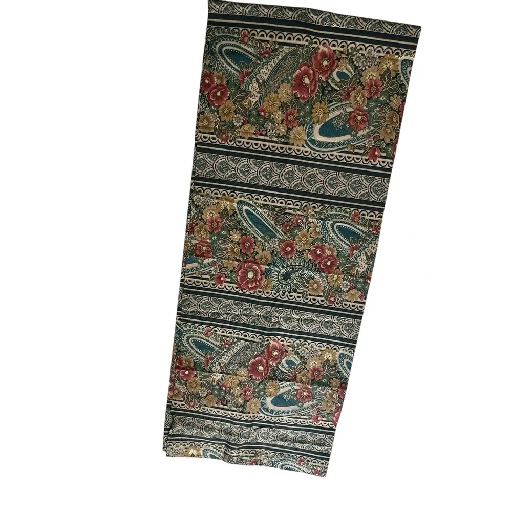 Croscill Luxury Valances Curtain 18x90 Inch Remi Pattern Spruce Green‎ USA Made